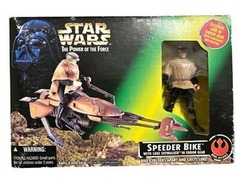 Star Wars SPEEDER BIKE with LUKE SKYWALKER In Endor Gear Action Figure New 1996